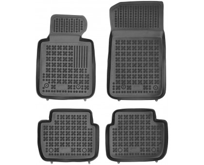 Rezaw-Plast Car Mats for 1998-2006 BMW 3 Series E46 Floor Mats Sedan All Weather Black