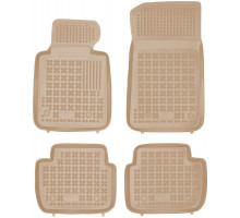 Rezaw-Plast Rubber Floor Mats for 1998-2006 BMW 3 Series Car Mats E46 Sedan Durable Beige