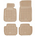 Rezaw-Plast Rubber Floor Mats for 1998-2006 BMW 3 Series Car Mats E46 Sedan Durable Beige