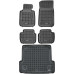 Rezaw-Plast Car Mats Set for 2007-2013 BMW 3 Series Floor Mats & Cargo Mat E91 Black