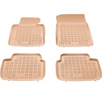 Rezaw-Plast Rubber Car Mats for 2007-2013 BMW 3 Series E93 Floor Mats Cabrio Beige