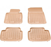 Rezaw-Plast Rubber Car Mats for 2007-2013 BMW 3 Series E93 Floor Mats Cabrio Beige