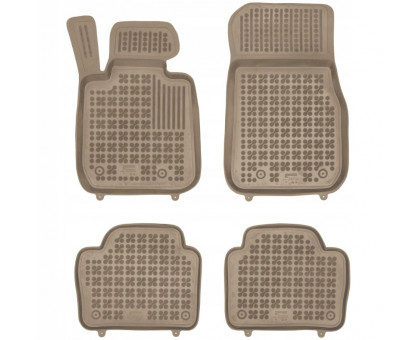 Rezaw-Plast Rubber Floor Mats for 2013-2018 BMW 3 Series Car Mats F30 Beige