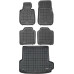 Rezaw-Plast Floor Mats for 2014-2019 BMW 3 Series GT Car Mats & Cargo Mat F34 Tailored Black