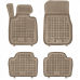 Rezaw-Plast Rubber Floor Mats for 2014-2020 BMW 4 Series F36 Gran Coupe Beige