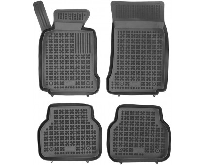 Rezaw-Plast Rubber Floor Mats for 1995-2003 BMW 5 Series Car Mats E39 Anti-Slip Black