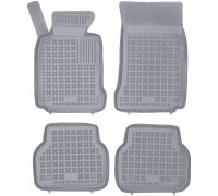 Rezaw-Plast Rubber Floor Mats for 1995-2003 BMW 5 Series Car Mats E39 All Season Gray