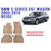 REZAW PLAST Trusted Floor Liners for BMW 5 Series E61 2004-2010 Wagon All-Season Beige
