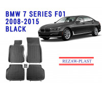REZAW PLAST Rubber Car Mats for BMW 7 Series F01 2008-2015 Water Resistant Custom Fit