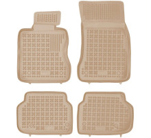 Rezaw-Plast Car Floor Mats for 2008-2015 BMW 7 Series Car Mats F01 Anti-Slip Beige