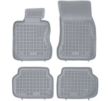 Rezaw-Plast Floor Mats for 2008-2015 BMW 7 Series Car Mats F01 All Season Gray