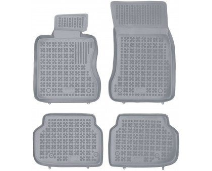 Rezaw-Plast Floor Mats for 2008-2015 BMW 7 Series Car Mats F01 All Season Gray