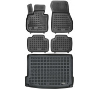 Rezaw-Plast Floor Mats for 2018-2021 BMW X2 Car Mats & Gargo Mat F39 Durable Black