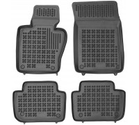 Rezaw-Plast Rubber Floor Mats for 2004-2010 BMW X3 Car Mats E83 All Season Black