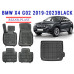 REZAW PLAST Floor Mats Set for SUV for BMW X4 G02 2019-2023 Anti-Slip Black