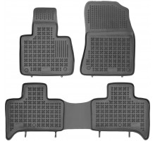 Rezaw-Plast Rubber Car Mats for 1999-2006 BMW X5 Floor Mats E53 All Season Black