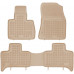 Rezaw-Plast Car Floor Mats for 1999-2006 BMW X5 E53 Floor Mats Waterproof Beige