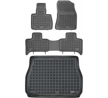 Rezaw-Plast Floor Mats for 1999-2006 BMW X5 E53 Car Mats & Cargo Mat Custom Fit Black