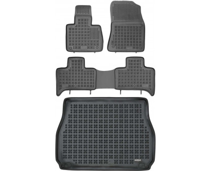 Rezaw-Plast Floor Mats for 1999-2006 BMW X5 E53 Car Mats & Cargo Mat Custom Fit Black