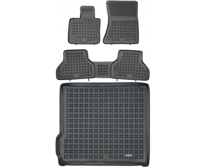 Rezaw-Plast Floor Mats for 2006-2013 BMW X5 Car Mats & Cargo Mat E70  Anti-Slip Black