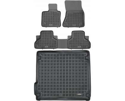 Rezaw-Plast Car Mats Set for 2014-2018 BMW X5 Floor Mats & Car Mat F15 Durable Black