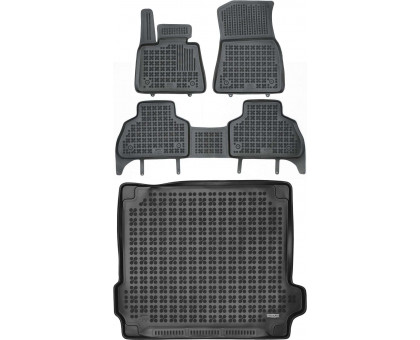 Rezaw-Plast Car Mats Set for 2019-2023 BMW X5 Floor Mats & Cargo Mat G05 Waterproof Black