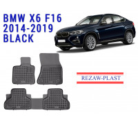 REZAW PLAST Floor Liners for BMW X6 F16 2014-2019 All Weather Waterproof Custom Fit
