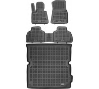 Rezaw-Plast Floor Mats for 2019-2024 BMW X7 Car Mats & Cargo Mat G07 Waterproof Black