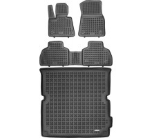 Rezaw-Plast Floor Mats for 2019-2024 BMW X7 Car Mats & Cargo Mat G07 Waterproof Black