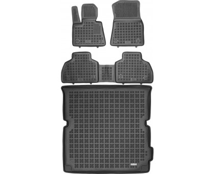 Rezaw-Plast Floor Mats for 2019-2024 BMW X7 Car Mats & Cargo Mat G07 Waterproof Black