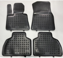 Rezaw-Plast Car Mats for 2019-2024 BMW X7 Floor Mats Captain Chairs Only Anti-Slip Black