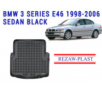 REZAW PLAST Trunk Mat for BMW 3 Series E46 1998-2006 Sedan Odorless Black