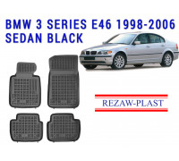 REZAW PLAST Premium Floor Mats for BMW 3 Series E46 1998-2006 Sedan Easy to Clean