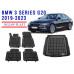 REZAW PLAST Car Floor Liners for BMW 3 Series G20 2019-2023 Custom Fit Black