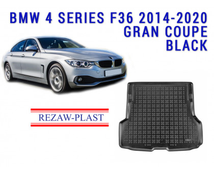 REZAW PLAST Cargo Cover for BMW 4 Series F36 Gran Coupe 2014-2020 All Weather Black