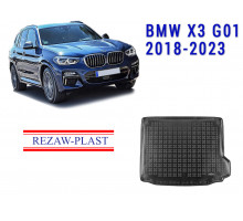 REZAW PLAST Trunk Mat for BMW X3 G01 2018-2023 All-Season Durable Elastic Soft