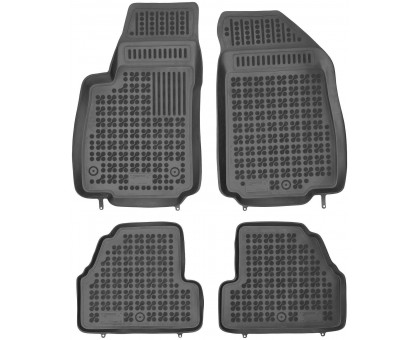 Rezaw-Plast Rubber Floor Mats for 2015-2021 Buick Encore Floor Mats Anti-Slip Black