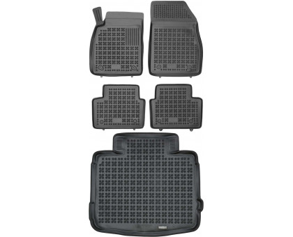 Rezaw Plast Car Mats for 2011-2017 Buick Regal Floor Mats & Cargo Mat Waterproof Black