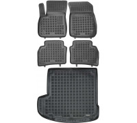 Rezaw-Plast Rubber Floor Mats for 2018-2021 Buick Regal TourX Car Mats Set Black