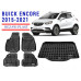 REZAW PLAST Perfect Fit Floor Mats for Buick Encore 2015-2021 Odorless Black
