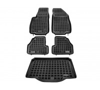 Rezaw-Plast Car Mats for 2015-2021 Buick Encore Floor Mats & Cargo Mat All Weather Black