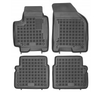 Rezaw-Plast Rubber Floor Mats for 2004-2011 Chevrolet Aveo Car Mats Black