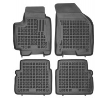 Rezaw-Plast Rubber Floor Mats for 2004-2011 Chevrolet Aveo Car Mats Black