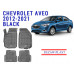 REZAW PLAST Floor Mats for Chevrolet Aveo 2012-2021 Waterproof Black