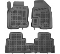 Rezaw-Plast Rubber Floor Mats for 2006-2015 Chevrolet Captiva Car Mats Black