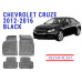 REZAW PLAST Automotive Floor Mats for Chevrolet Cruze 2012-2016 Durable Black