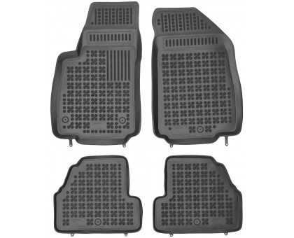 Rezaw-Plast Rubber Car Mats for 2013-2021 Chevrolet Trax Floor Mats Black