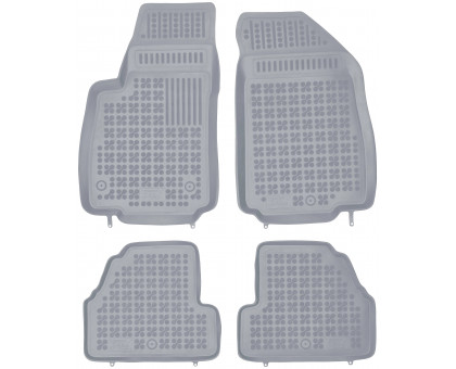 Rezaw-Plast Rubber Floor Mats for 2013-2021 Chevrolet Trax Car Mats Gray