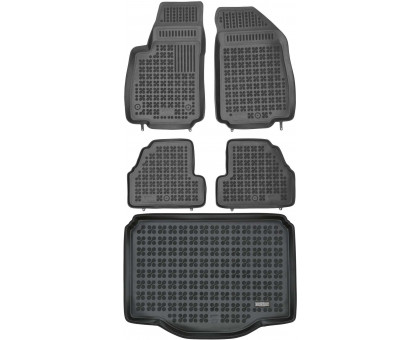 Rezaw-Plast Floor Mats for 2013-2021 Chevrolet Trax Car Mats & Cargo Mat Waterproof Black