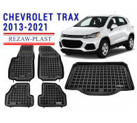 REZAW PLAST Auto Mats for Chevrolet Trax 2013-2021 Waterproof Floor Liners Easy to Clean